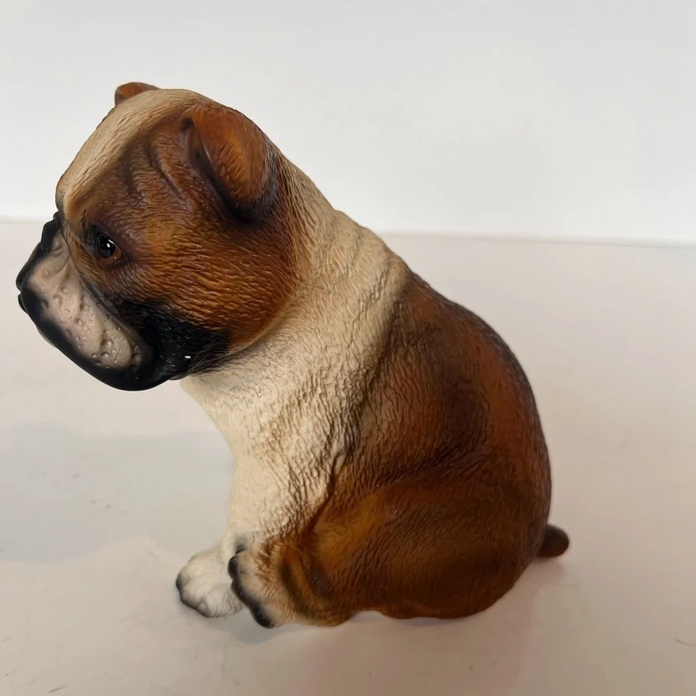 English Bulldog Puppy Hand-painted Figurine by House of Global Art